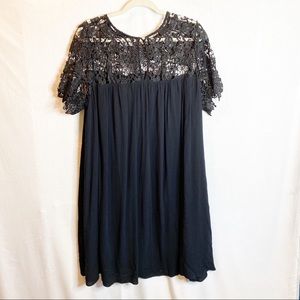 Lane Bryant Black Lace Swing Dress
